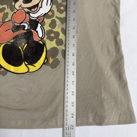 Disney Minnie Mouse Graphic T-Shirt Womens 2X Dark Tan - Picture 5 of 6
